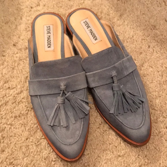 steve madden mules with tassels